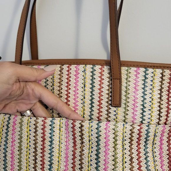 Raphia knitted purse  - Picture 4 of 8